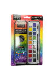 Studio Sensations Watercolor Paints (18 watercolor cakes & 1 brush)