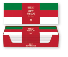 Green/White/Red Gift Tissue Paper 35sheets (1count)