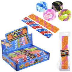 Tie Dye Suction Sticky Strips Silicone Bracelets Assorted 1ct