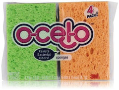 Ocelo Sponge 4pk Asst Colors