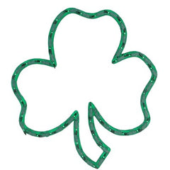 ST. PATRICKS LIGHTED SHAMROCK INDOOR/OUTDOOR USE