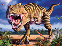 DINO GLOW: T-REX PUZZLE 100PC