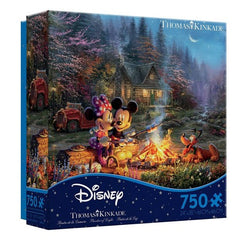 DISNEY MICKEY AND MINNIE SWEETHEART FIRE PUZZLE 750PC