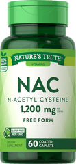 Nature's Truth NAC N-Acetyl Cysteine 1,200mg (60 coated caplets)
