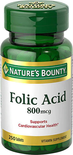 Nature's Bounty Folic Acid 800mcg (250 tablets)