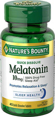 Nature's Bounty Melatonin 10mg (45 quick dissolve tablets)