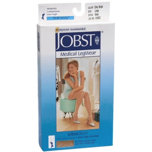 JOBST ULTRA SHEER KNEE HIGH NATURAL 15-20 LARGE