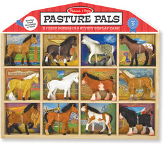 MELISSA & DOUG PASTURE PALS 12 FUZZY HORSES