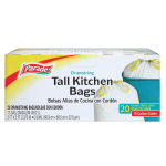 Parade Drawstring Tall Kitchen Bags 20ct