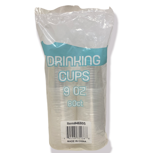 Drinking Plastic Cups 9oz 80ct