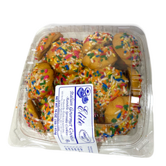 Elite Italian Gourmet Cookies Rainbow Sprinkle Cookies 16oz