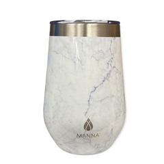 Manna Wine Tumbler w/ Sliding Lid- Mixed Marbles 12oz