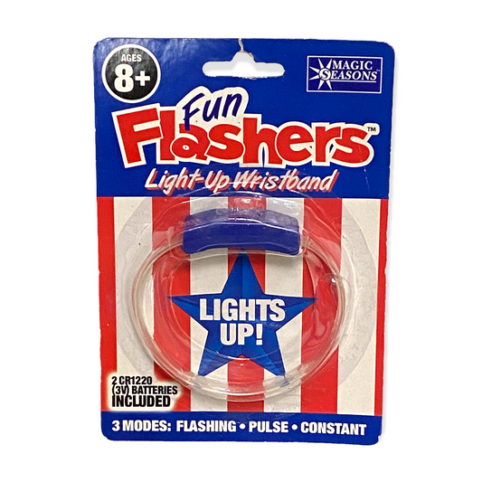 Patriotic Fun Flashers Light-Up Wristband 1ct