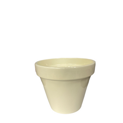 Powder Coated Ceramic Standard Flowerpot Assorted Colors (small)