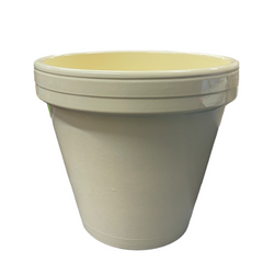Powder Coated Ceramic Standard Flowerpot Assorted Colors (large)