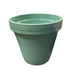 Powder Coated Ceramic Standard Flowerpot Assorted Colors (medium)