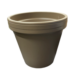 Powder Coated Ceramic Standard Flowerpot Assorted Colors (medium)