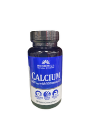 Windmill Natural Vitamins Calcium 500mg with Vitamin D3 (60 tablets)