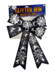 Halloween Glitter Bow Asst (1ct)