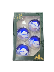Krebs Glass Ornaments Assorted Variety 4pk