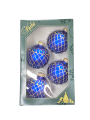 Krebs Glass Ornaments Assorted Variety 4pk