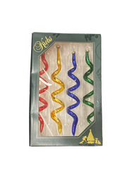 Krebs Glass Ornaments Assorted Variety 4pk