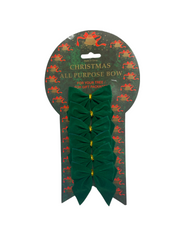 Christmas Small Green All-Purpose Bows 6ct