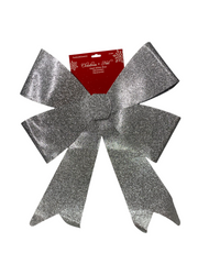 Christmas Noel Giant Glitter Bow Assorted Colors 1ct