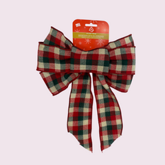 Holiday Trim Plaid Christmas Bow 1ct