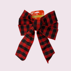 Holiday Trim Christmas Plaid Bow 1ct
