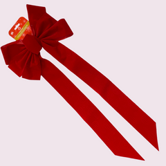 Holiday Trim Christmas Ornament Print Bow 1ct