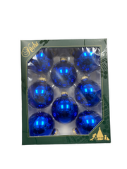 Krebs Christmas Solid 8-piece(s) Glass Ornaments 1count
