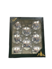 Krebs Christmas Solid 8-piece(s) Glass Ornaments 1count