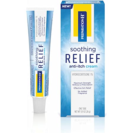 Preparation H Soothing Relief Anti-Itch Cream Hydrocortisone 1% (0.9oz)