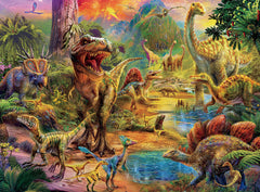 DINO GLOW- LANDSCAPE OF DINOSAURS 100PC