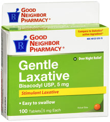 Good Neighbor Pharmacy Gentle Laxative 5mg (100 enteric coated tablets)