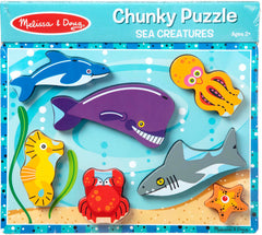 MELISSA & DOUG CHUNKY PUZZLE SEA CREATURES