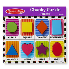 MELISSA & DOUG CHUNKY PUZZLE SHAPES