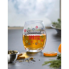 Evergreen Seasonal Spritz Stemless Glass