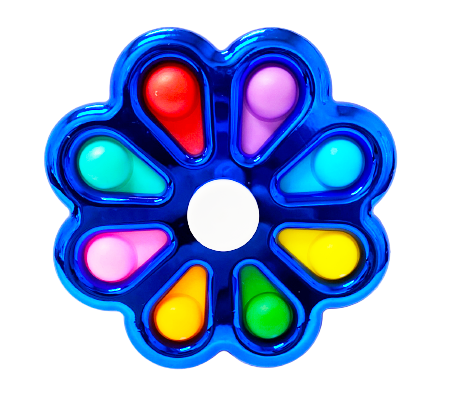 PUSH BUBBLE TOYS & SPINNER ASSORTED 1ct