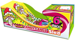 Warheads Sour Candy Canes 6pk