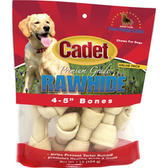 CADET PREMIUM GRADE RAWHIDE 4-5" BONES 1LB