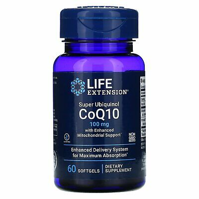 Life Extension Super Ubiquinol Coq10 100mg 60softgels