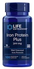 Life Extension Iron Protein Plus 300mg 100capsules
