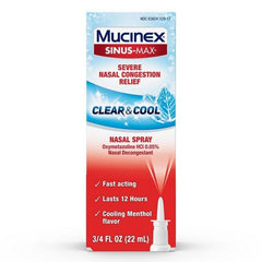 Mucinex Sinus-Max Severe Nasal Congestion Nasal Spray, 0.75 OZ