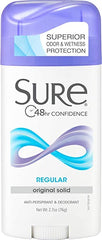 Sure Invisible Solid Anti-Perspirant and Deodorant, Regular, 2.7oz