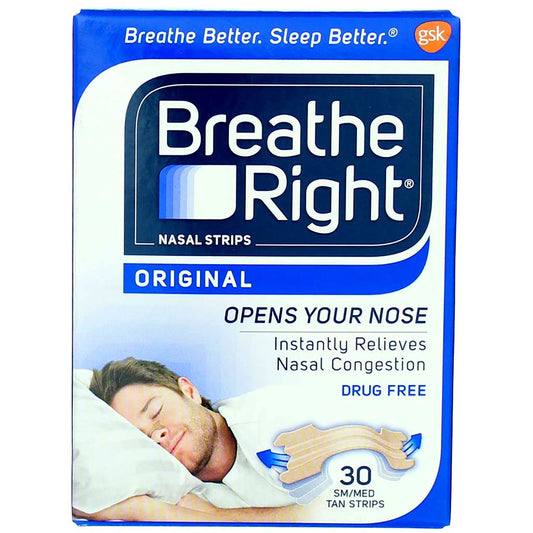 Breathe Right Nasal Strips Original SM/Med Tan 30ct