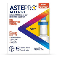 Astepro Allergy Spray Adult 60 Metered Sprays 0.37fl oz