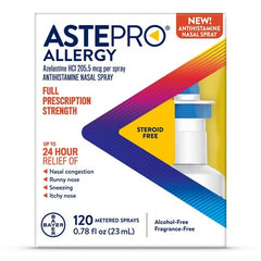 Astepro Allergy Spray Adult 120 Metered Sprays 0.78fl oz