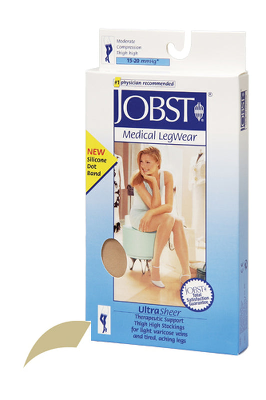 JOBST THIGH HI 15-20 BLACK EXTRA LARGE